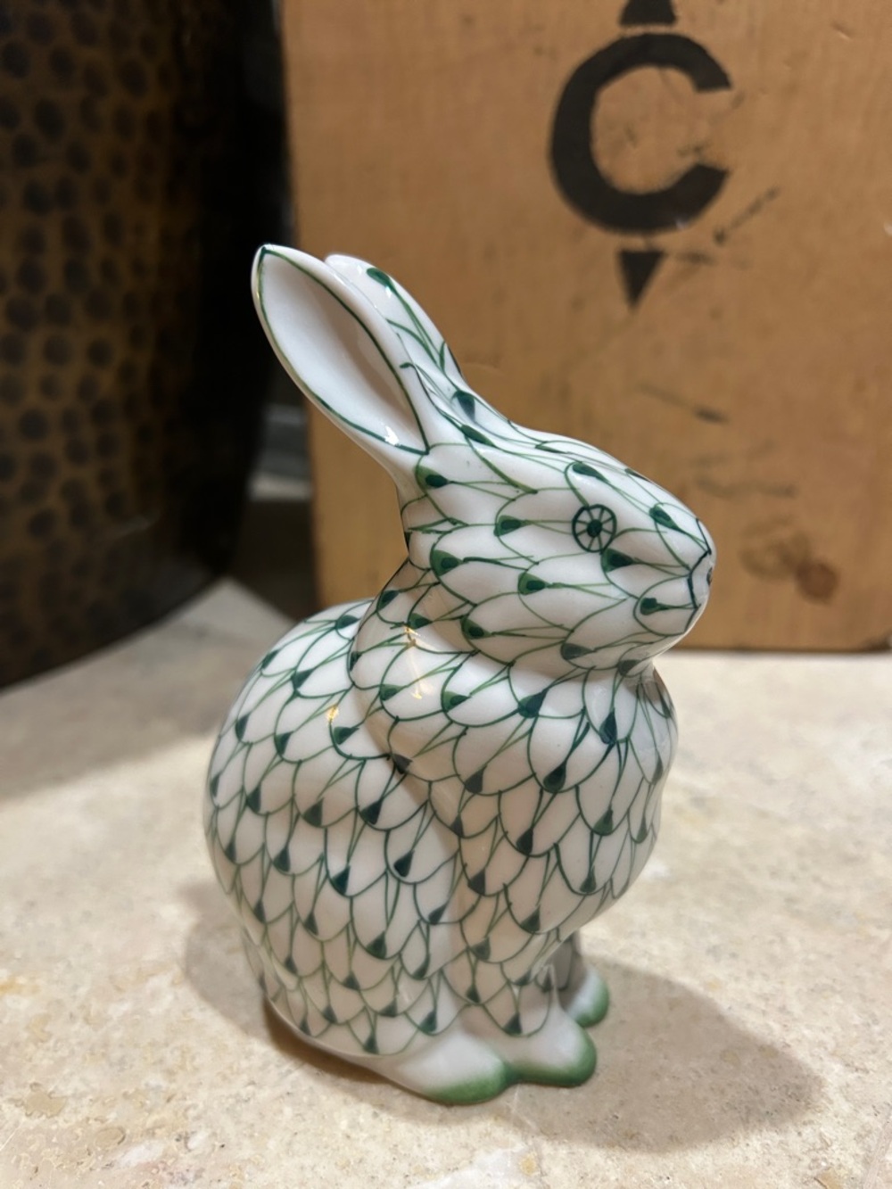 Vintage Andrea by Sadek Handpainted Porcelain Rabbit Figurine - Picture 3 of 8